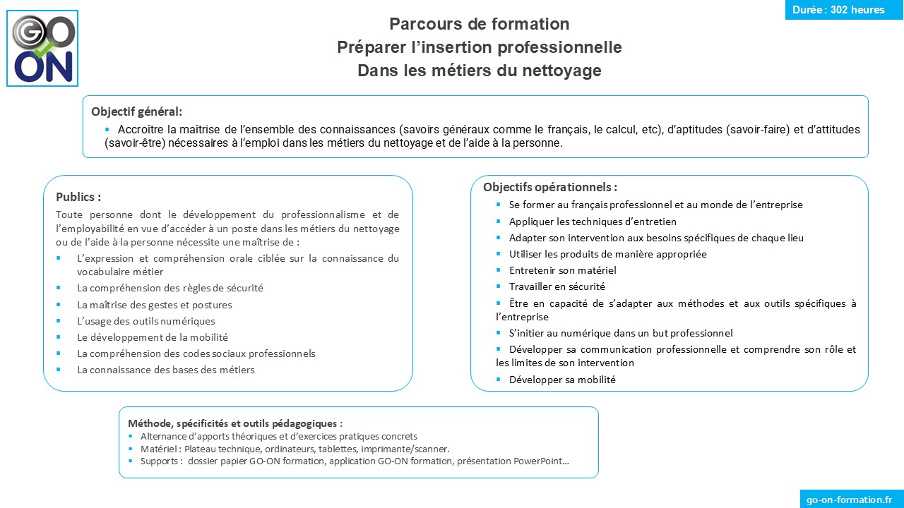 programme du module